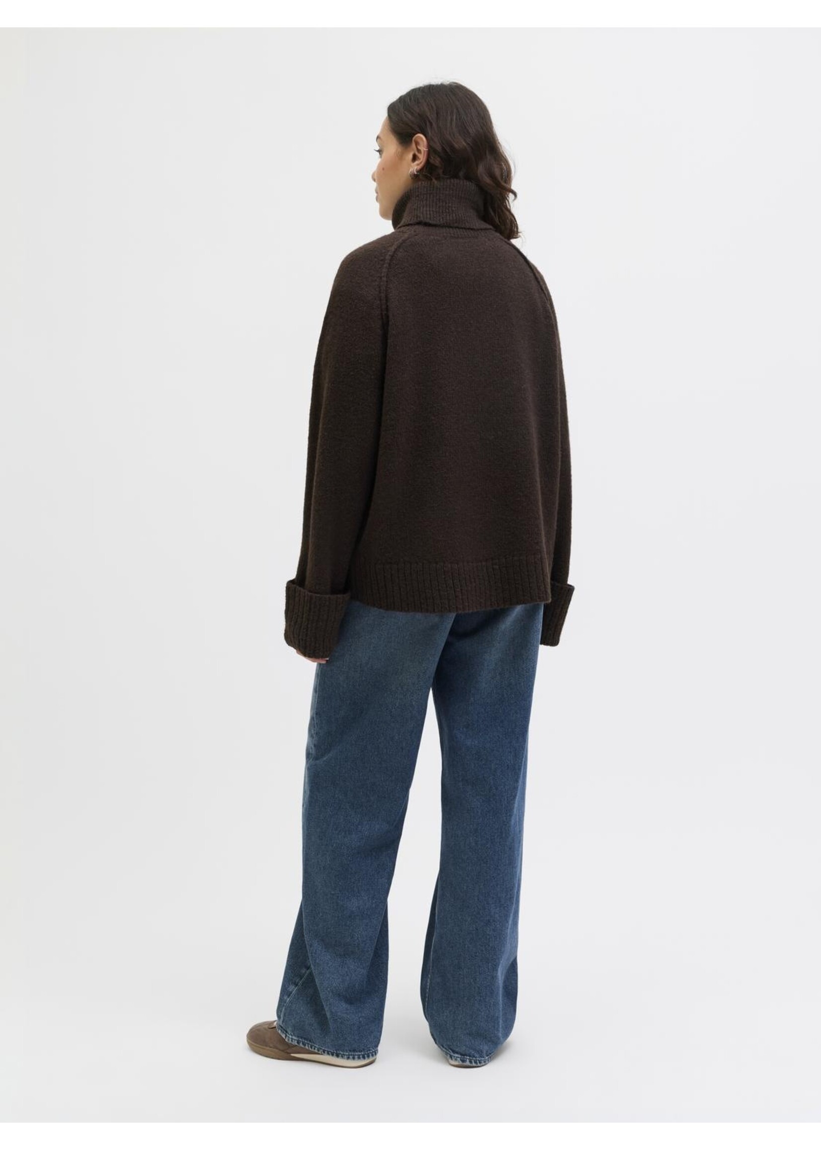 JXELLINORA RAGLAN ROLL NECK KNIT LN