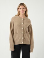 YASNOLA WOOL LS KNIT CARDIGAN S.