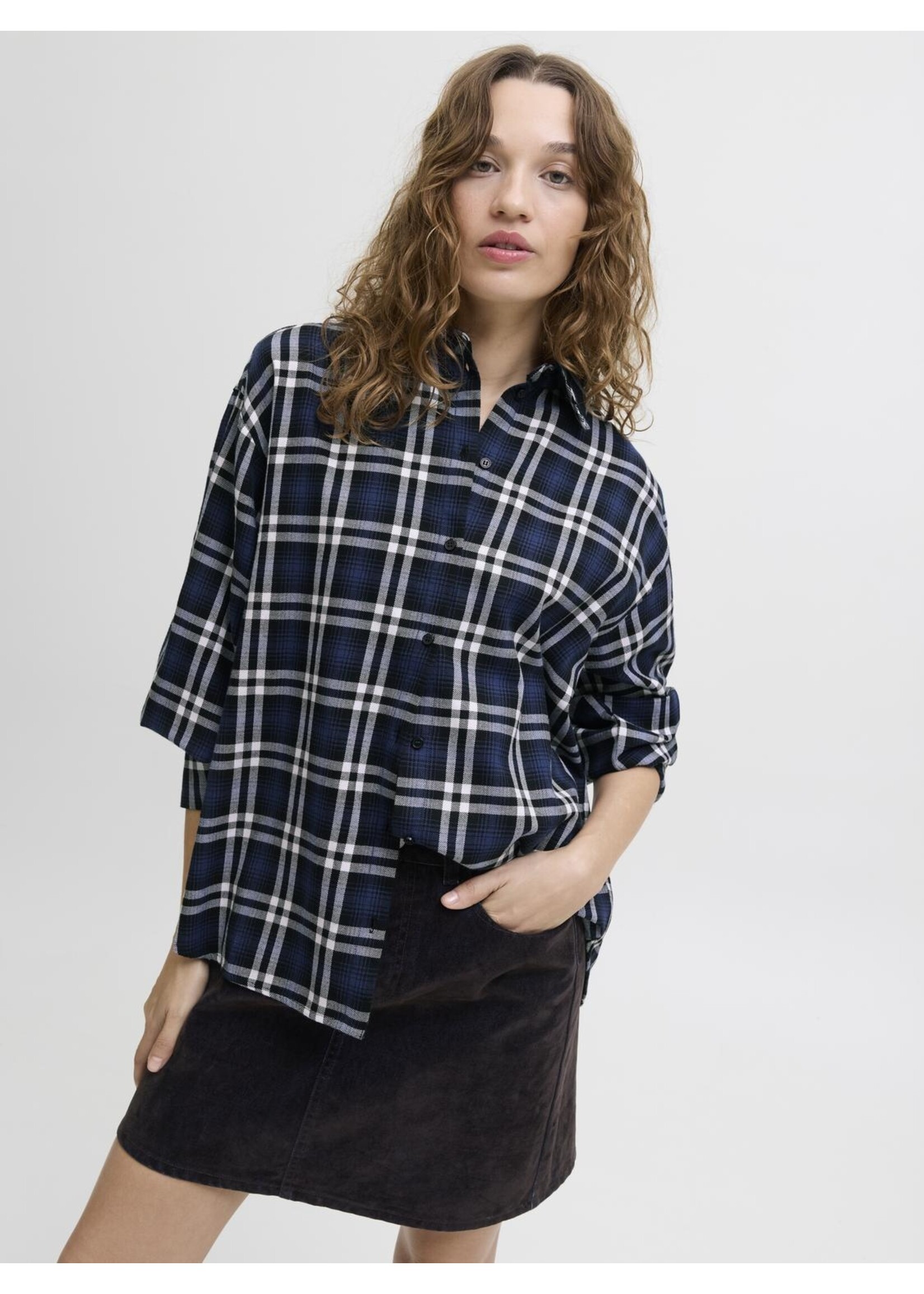 JXHAILEY BELLA FLANNEL LS SHIRT WVN LN