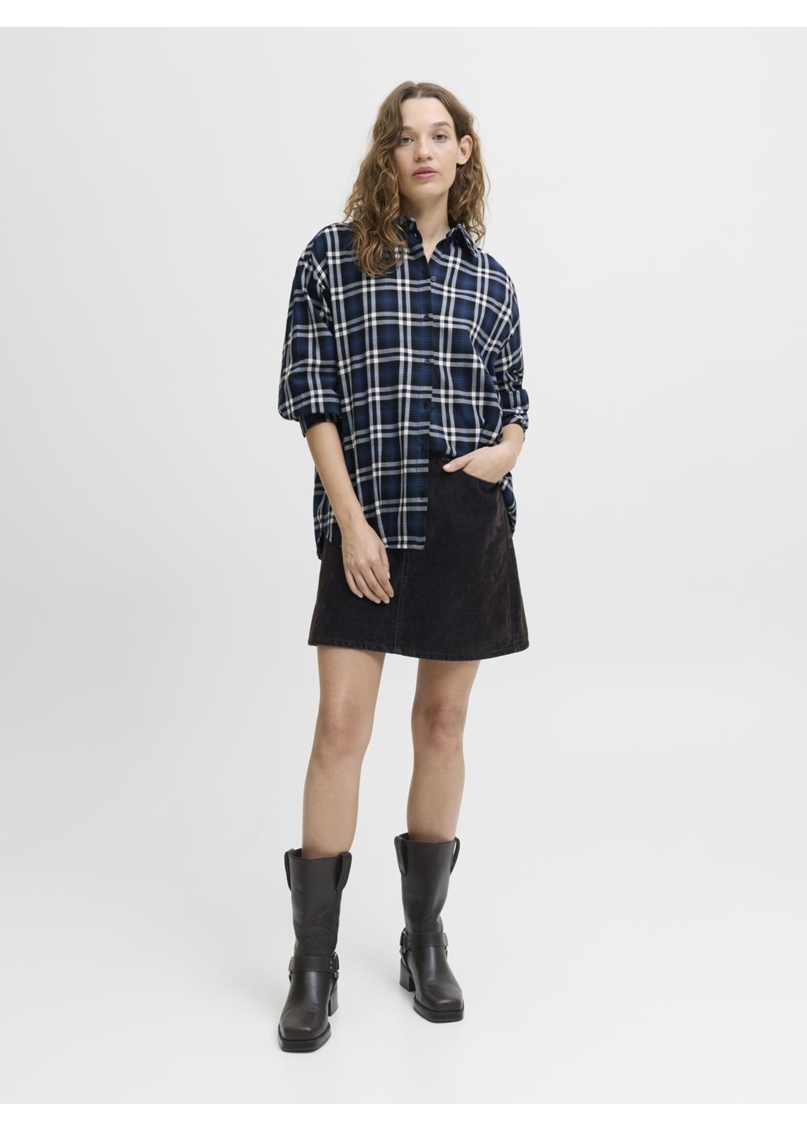 JXHAILEY BELLA FLANNEL LS SHIRT WVN LN