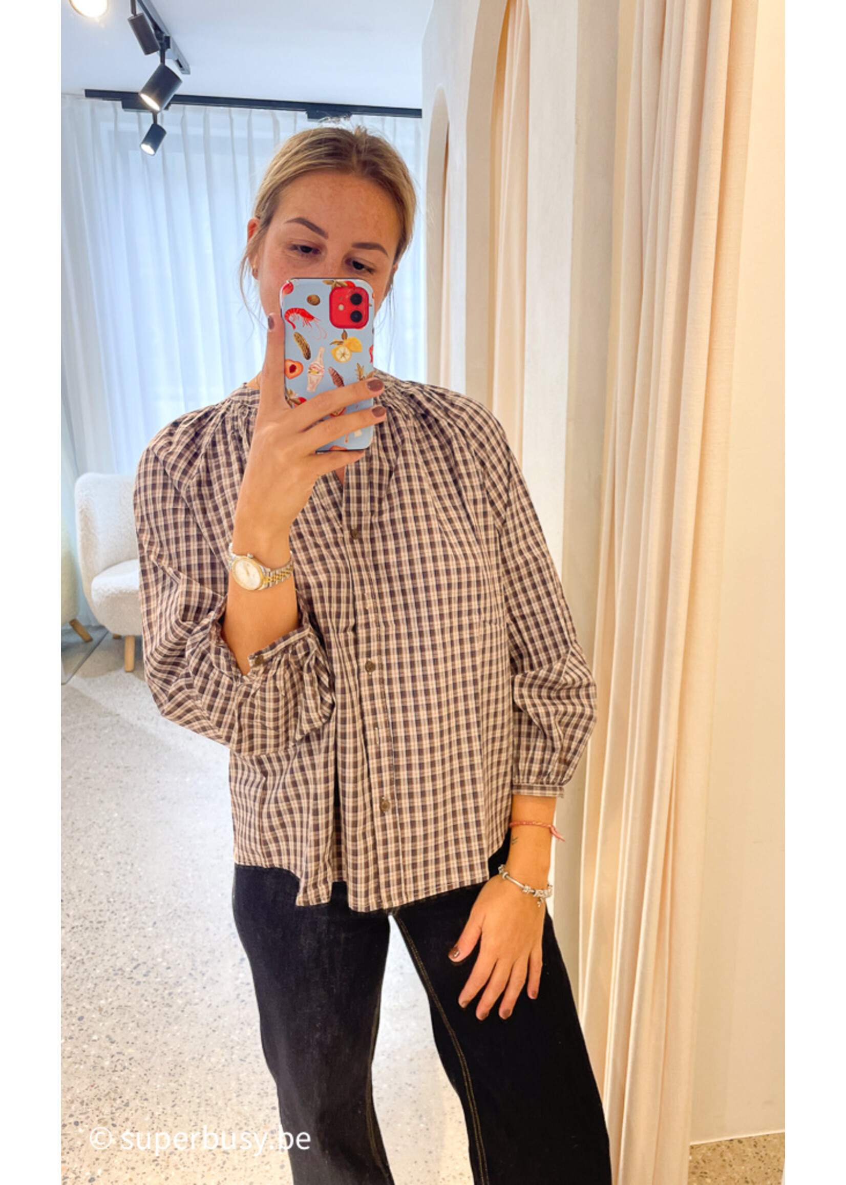 BLOUSE MARRION BROWN