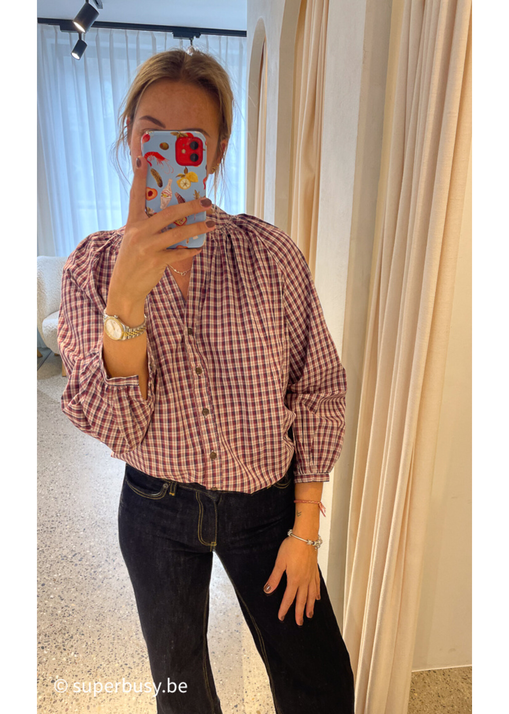 BLOUSE MARRION BORDEAUX