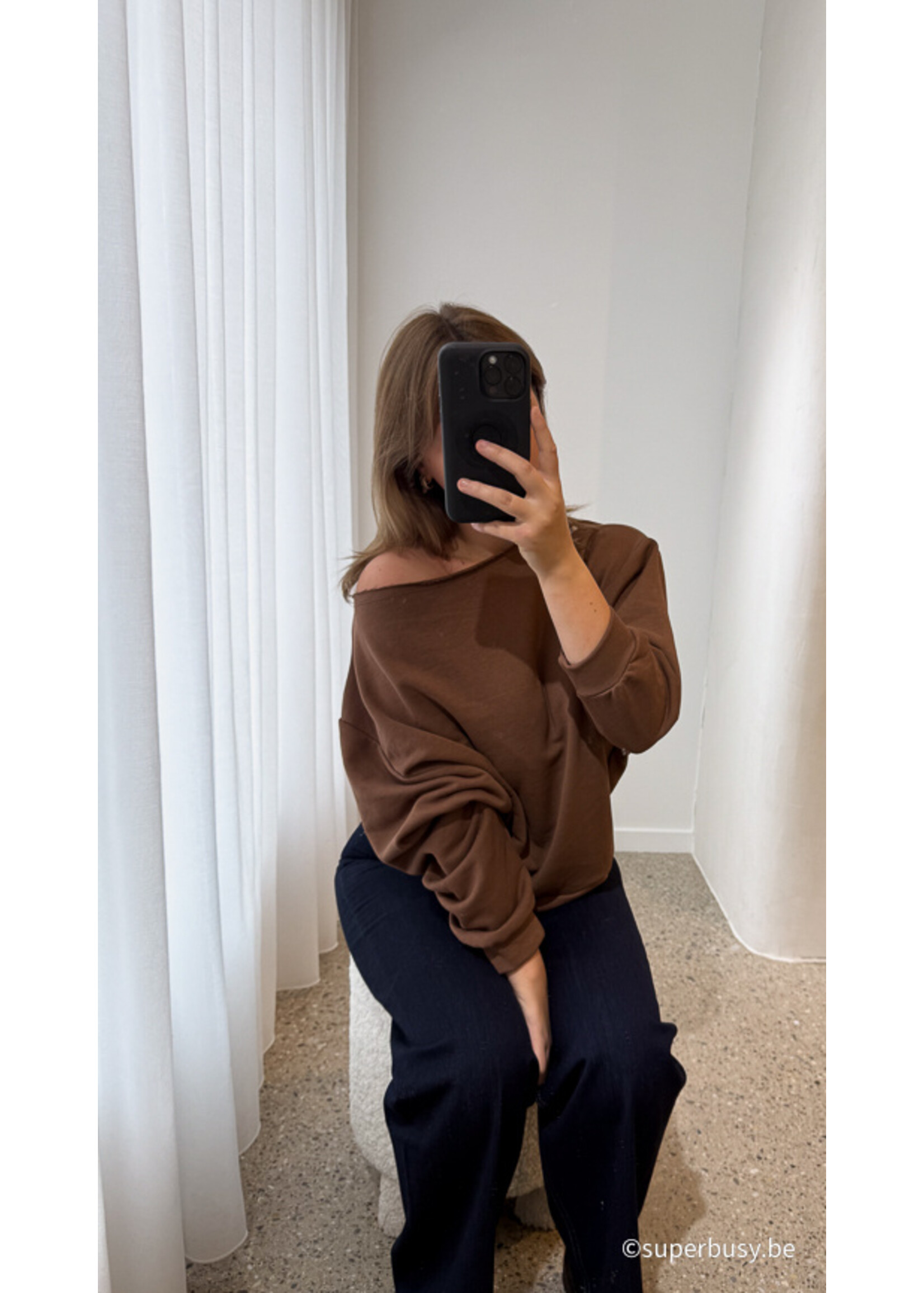 T-SHIRT LUCY STRIPE BROWN