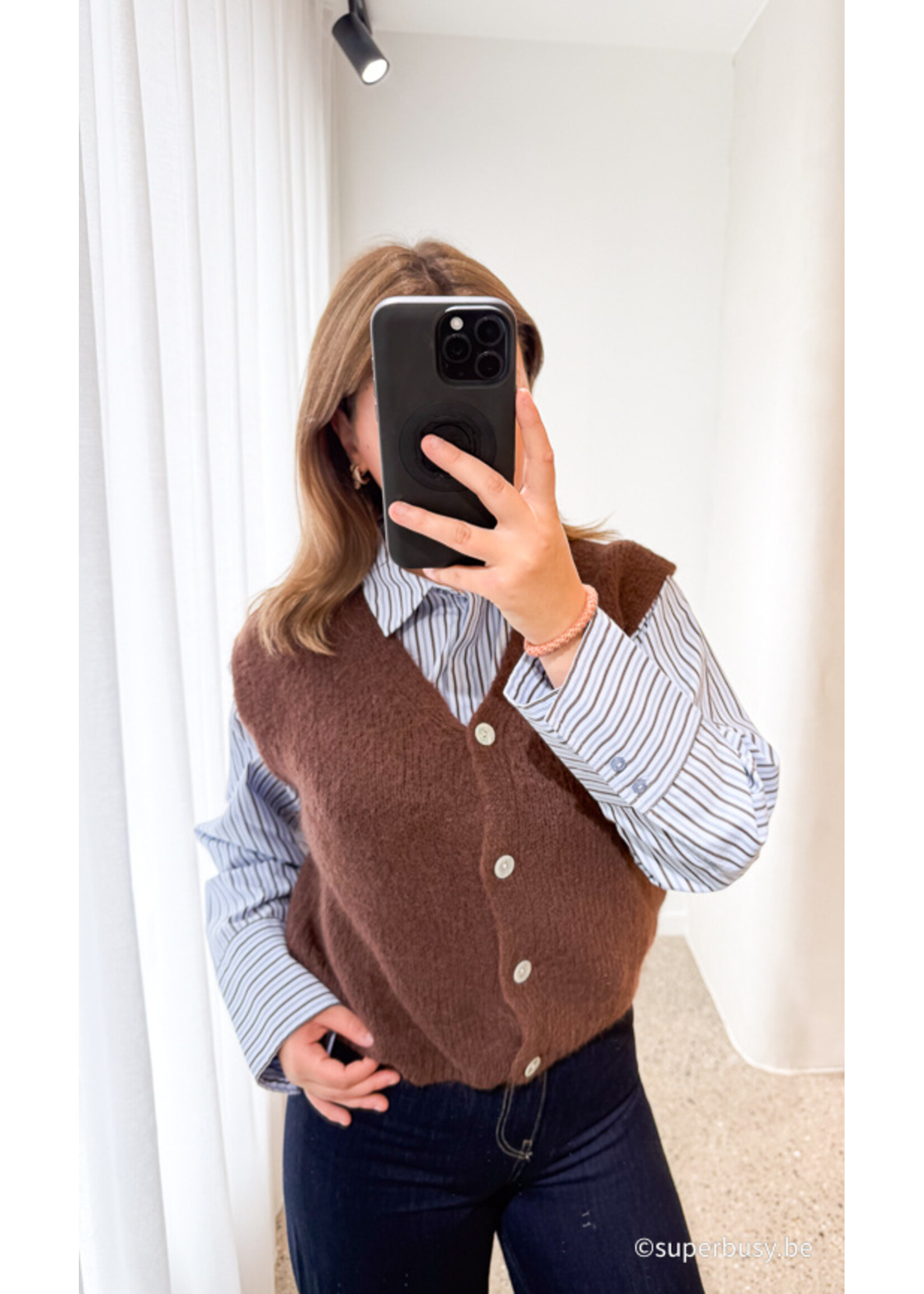 SLEEVE LESS GILET NORA