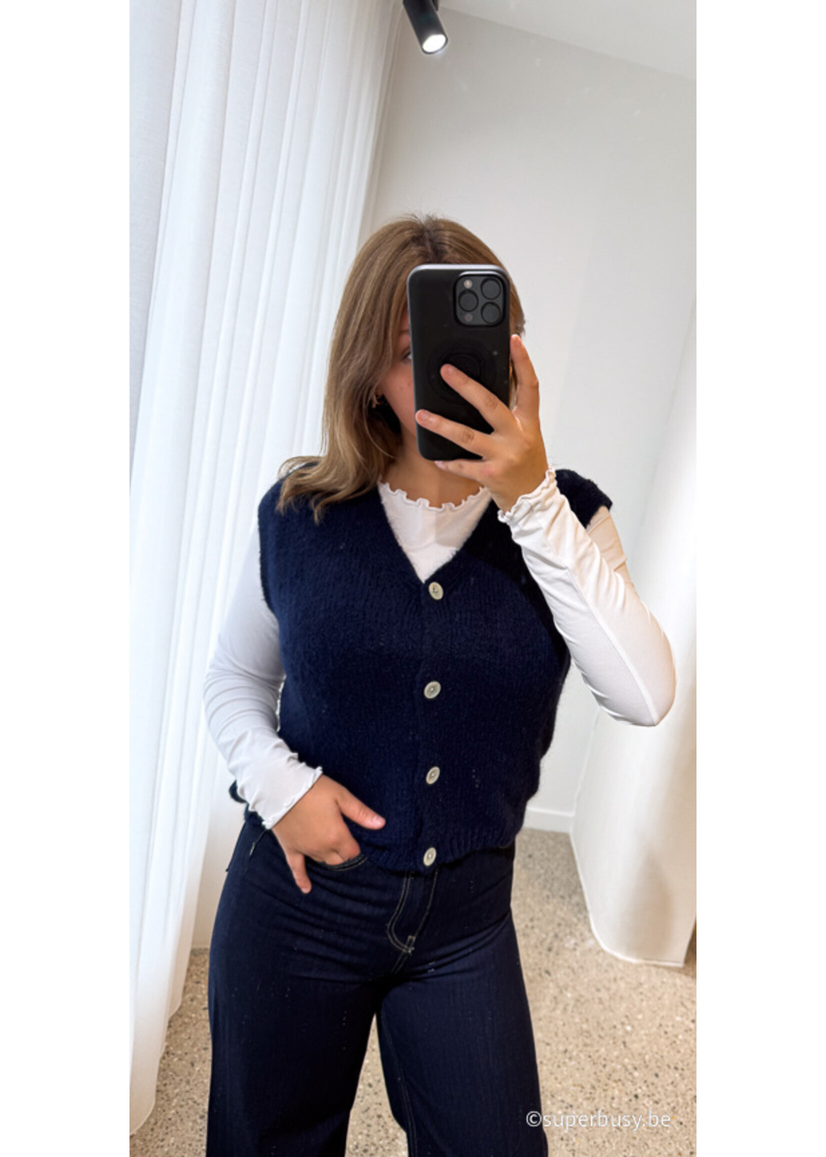 SLEEVE LESS GILET NORA