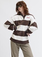 JXPALOMA LOOSE LS STRIPE POLO SWT
