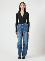 YASLUA HW BARREL ANKLE JEANS