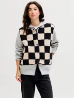 JXVERA CHECK TEDDY VEST OTW