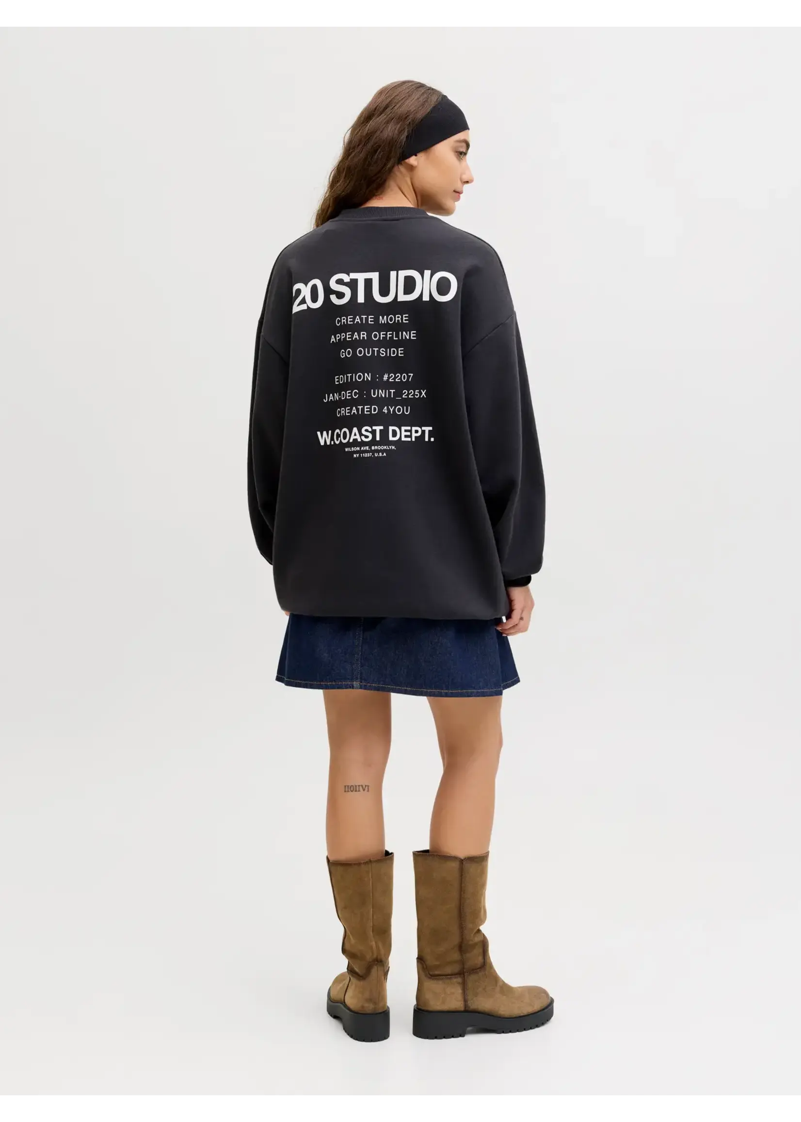 JXSANDRA LS LONG PRINT CREW SWT