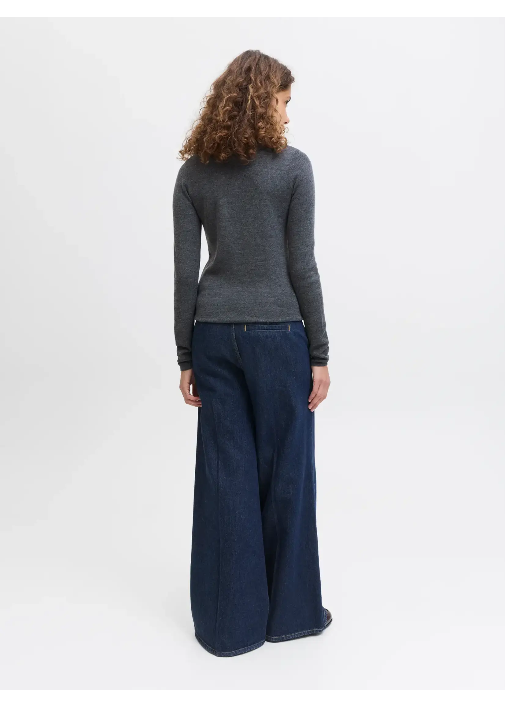 JXWREN WOOL BLEND POLO NECK KNIT