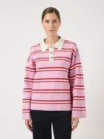 YASISABELL LS POLO KNIT PULLOVER NOOS