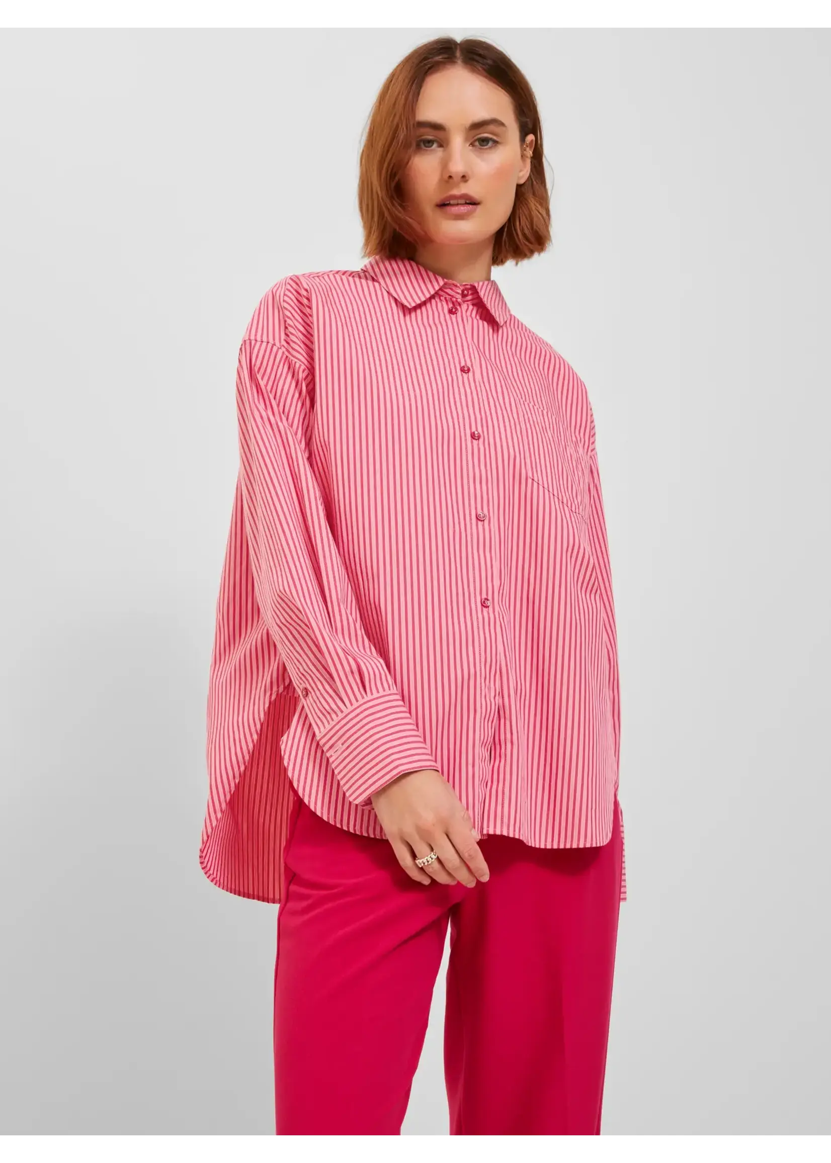 JXJAMIE LS RELAXED POPLIN SHIRT STRIPES