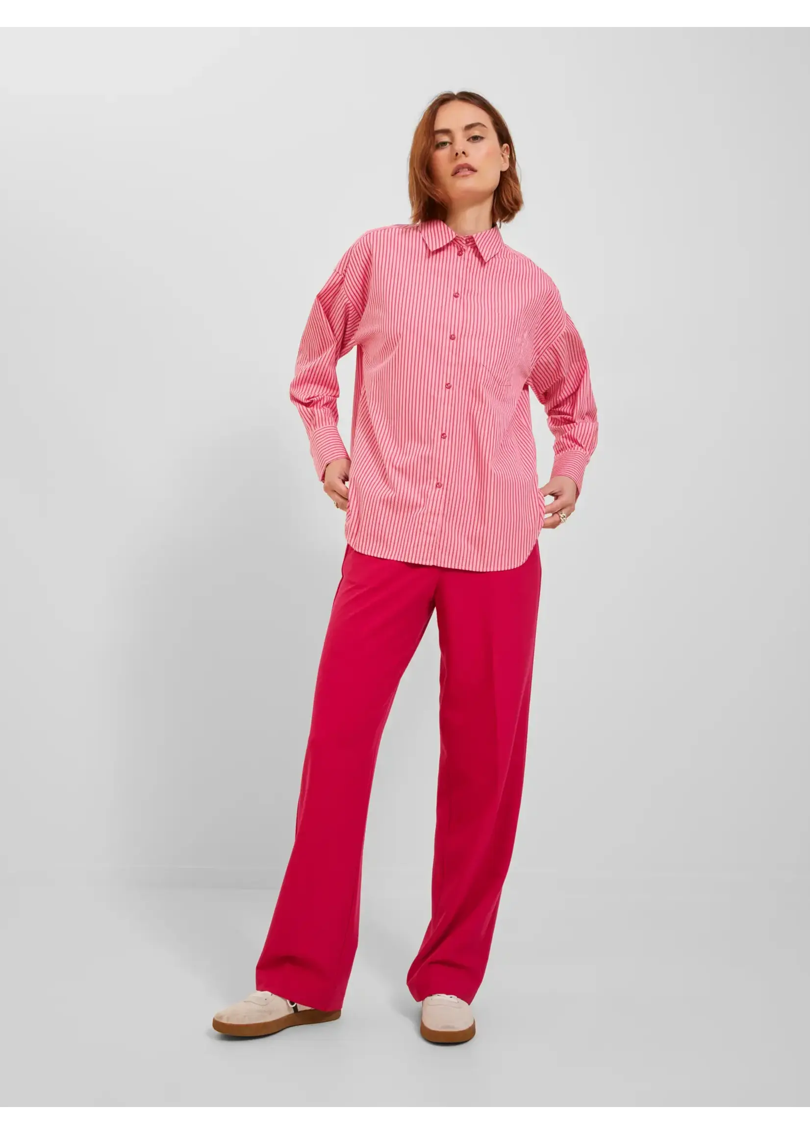 JXJAMIE LS RELAXED POPLIN SHIRT STRIPES