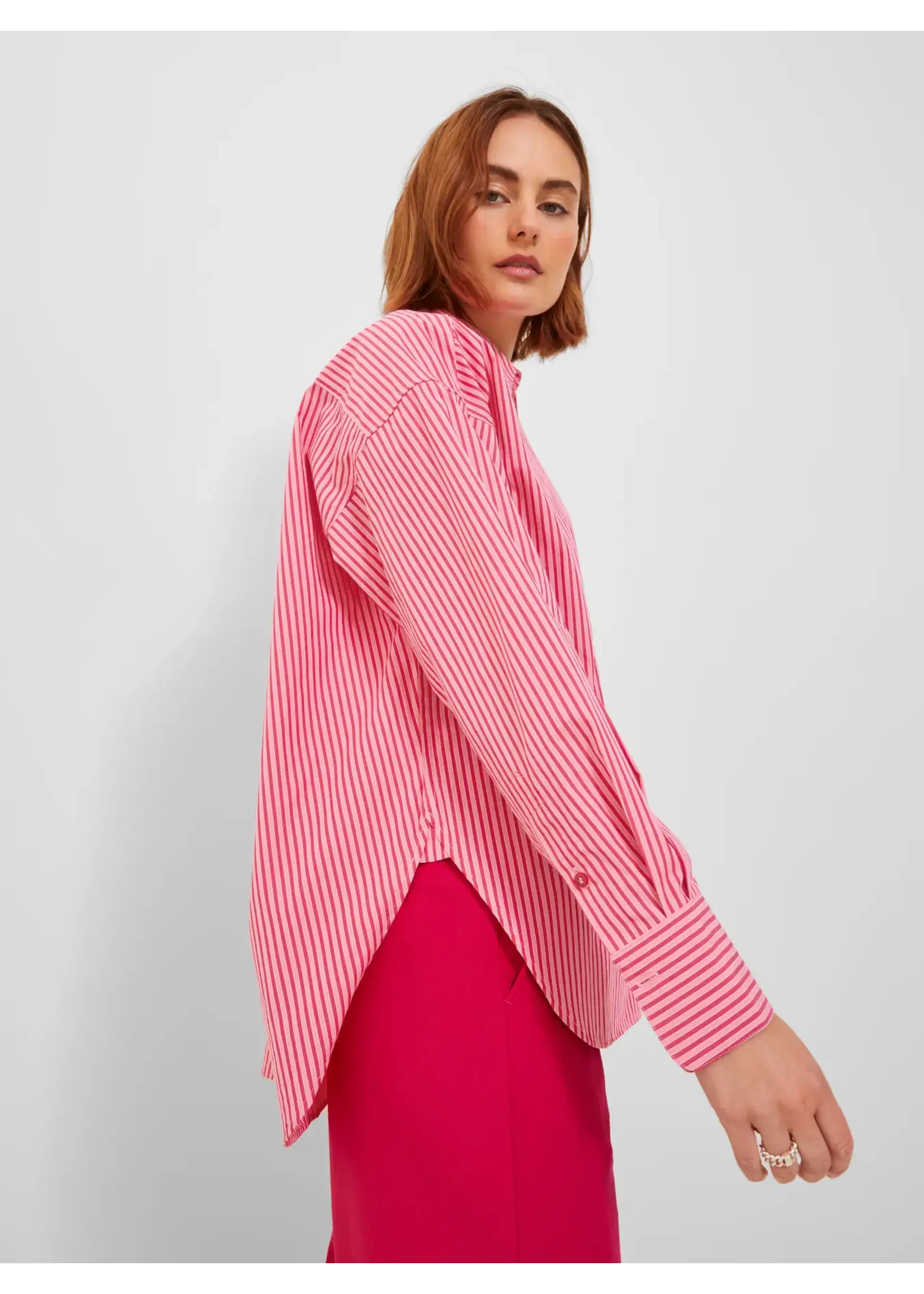 JXJAMIE LS RELAXED POPLIN SHIRT STRIPES