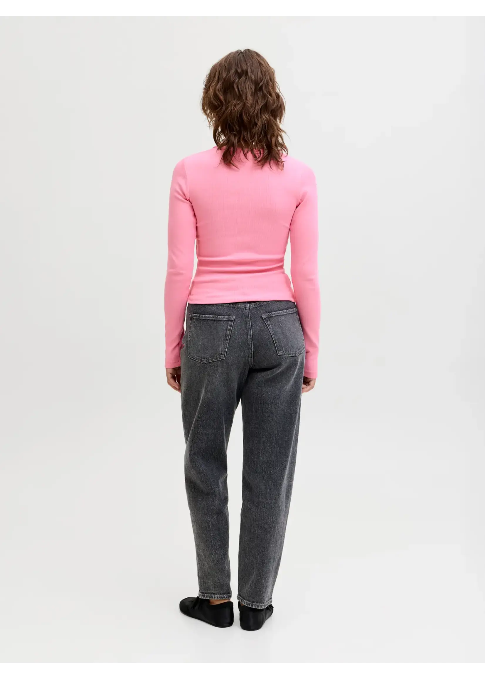 JXFREYA STR LS RIB TEE JRS