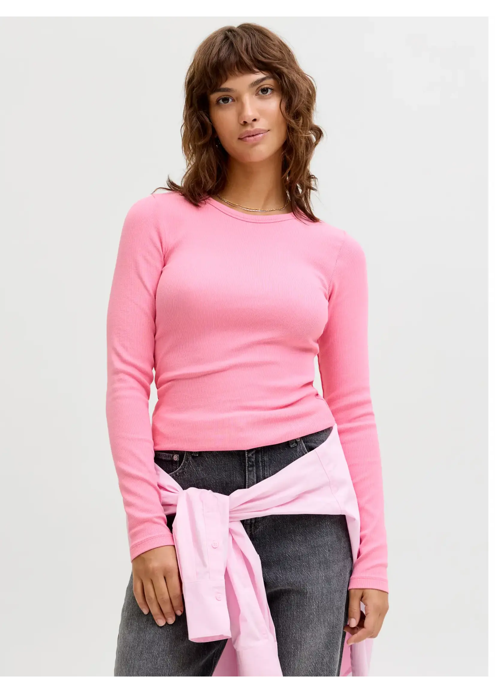 JXFREYA STR LS RIB TEE JRS