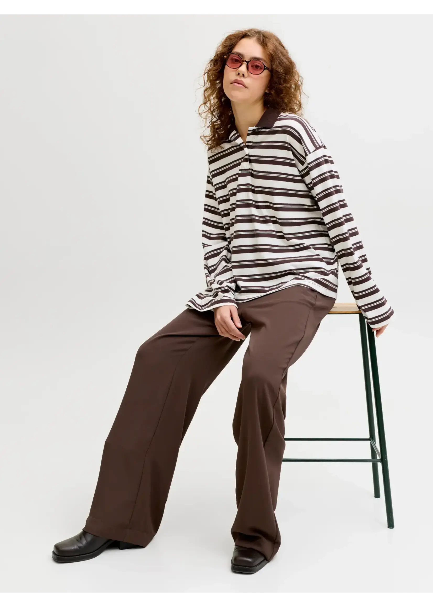 JXSKY LIA LOOS MW PANTS PNT NOOS SEAL BROWN