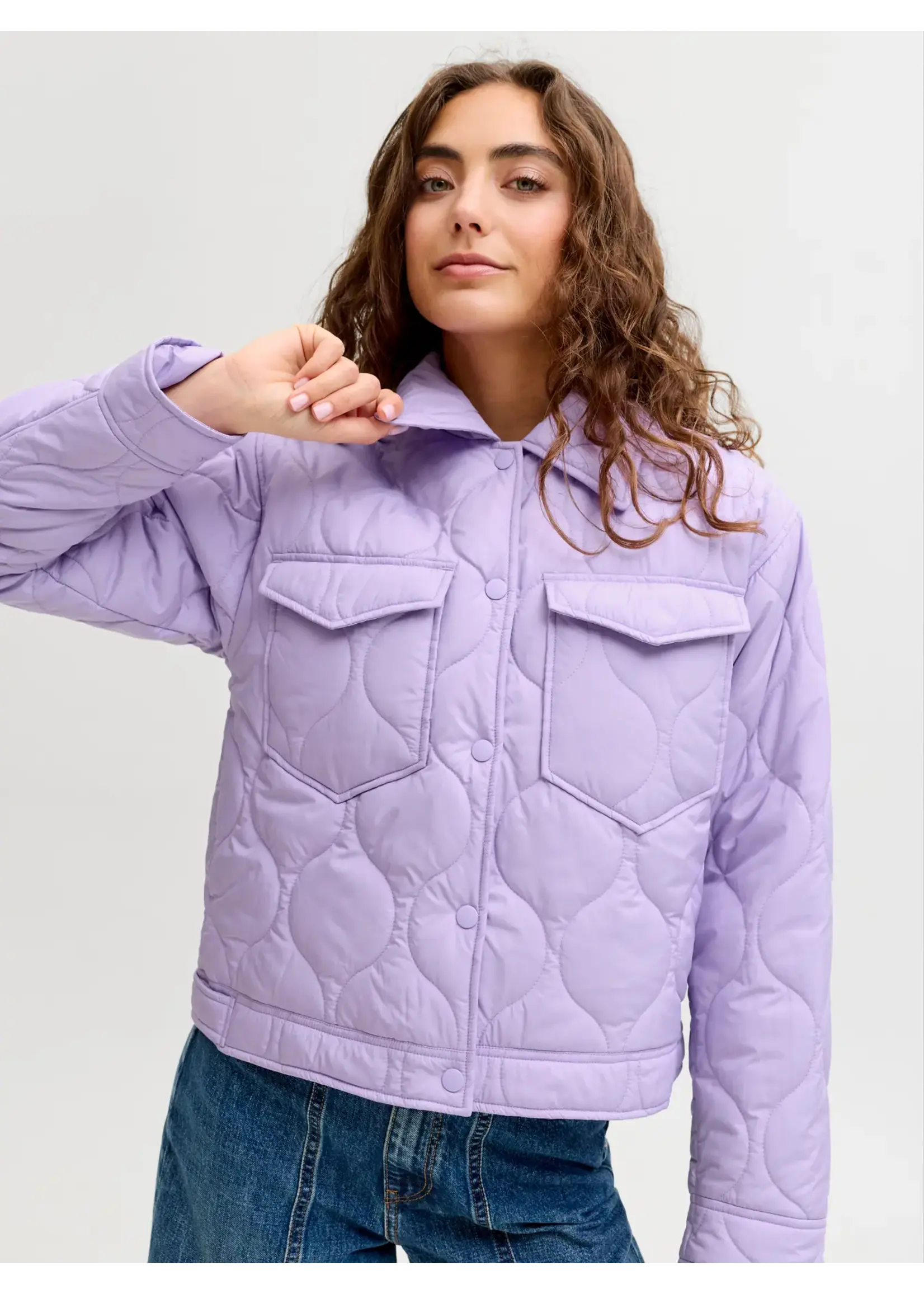 JXHOPE ALLIE QUILTED JACKET OTW SN PURPLE