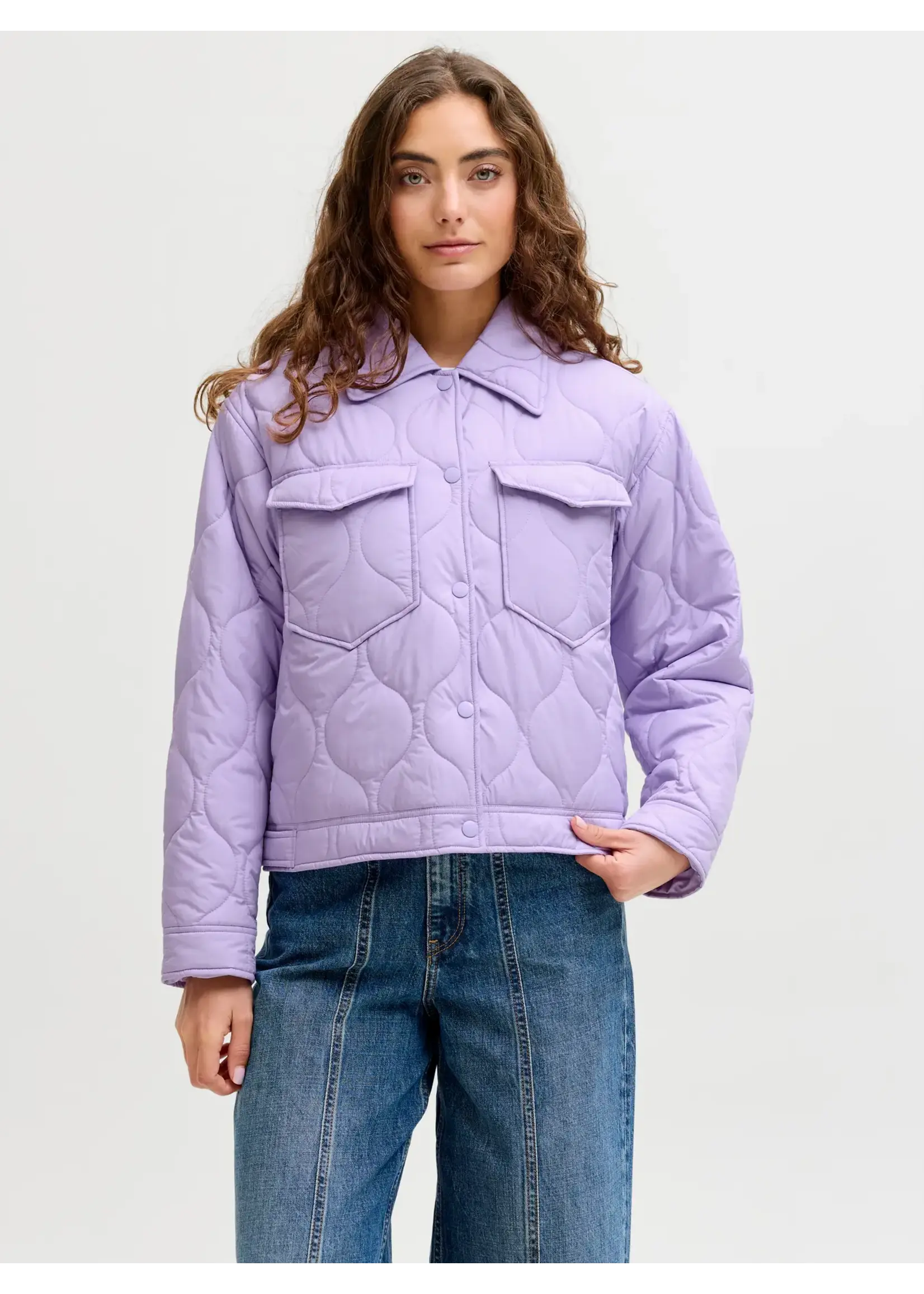 JXHOPE ALLIE QUILTED JACKET OTW SN PURPLE