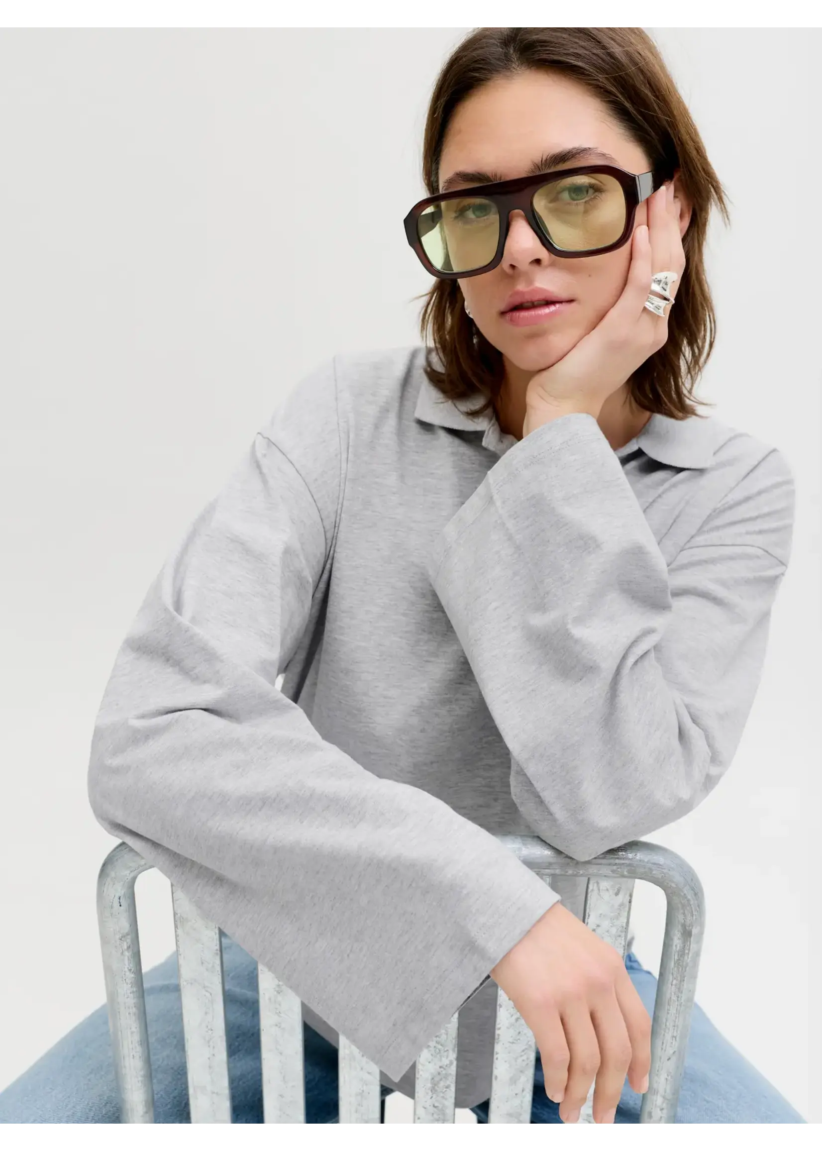 JXVILMA LS SOLID POLO JRS LN