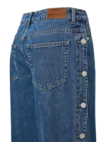 YASBREE HW BUTTON DETAIL JEANS