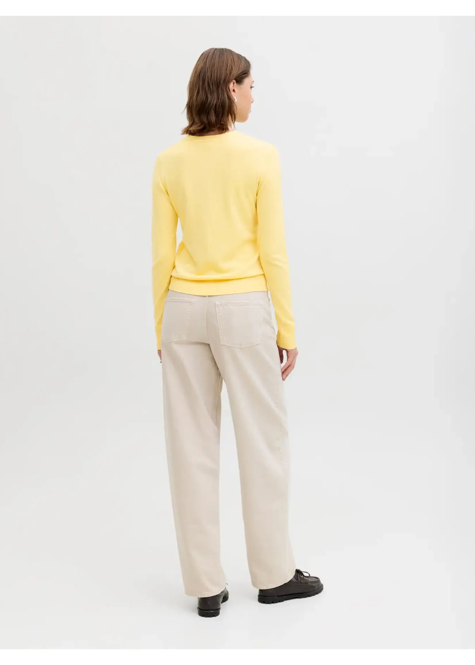 JXCARA COMFY CREW NECK KNIT PULLOVER SUNLIGHT