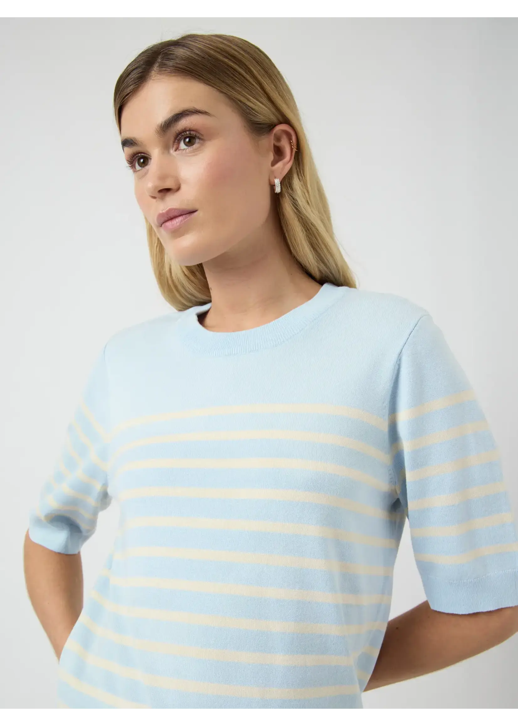 YASLENA SS KNIT PULLOVER S. SKYWAY