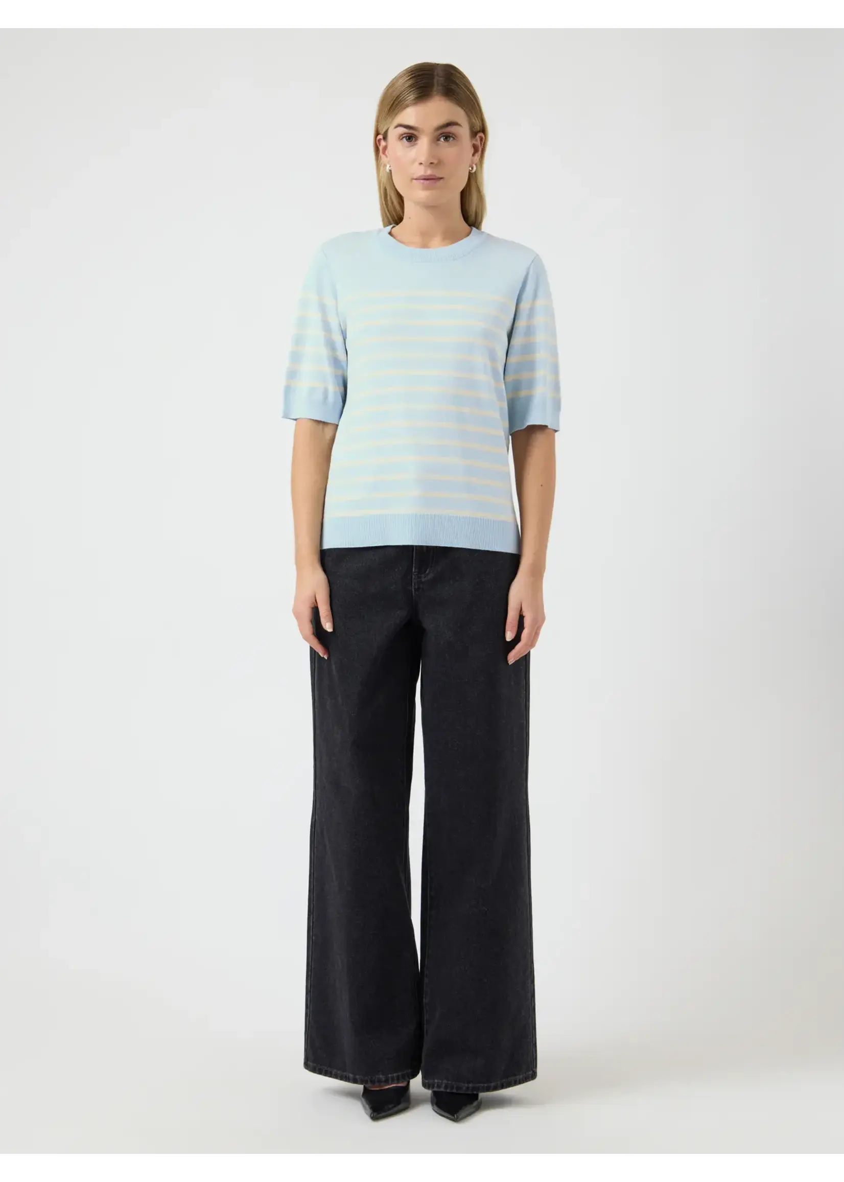 YASLENA SS KNIT PULLOVER S. SKYWAY