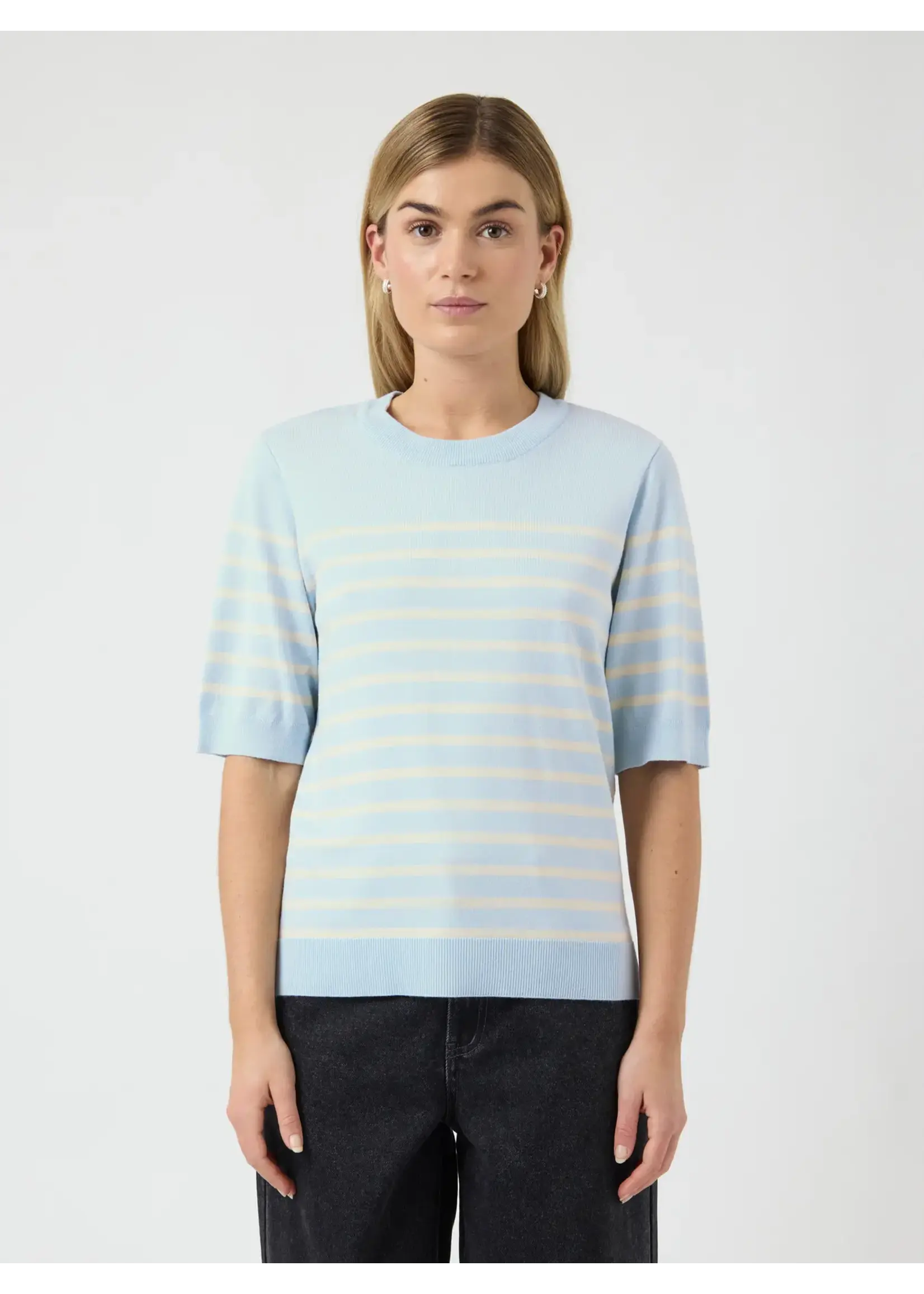 YASLENA SS KNIT PULLOVER S. SKYWAY