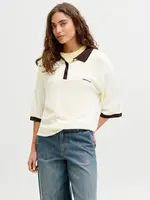 JJXX JXVILDA SS POLO KNIT VANILLA ICE