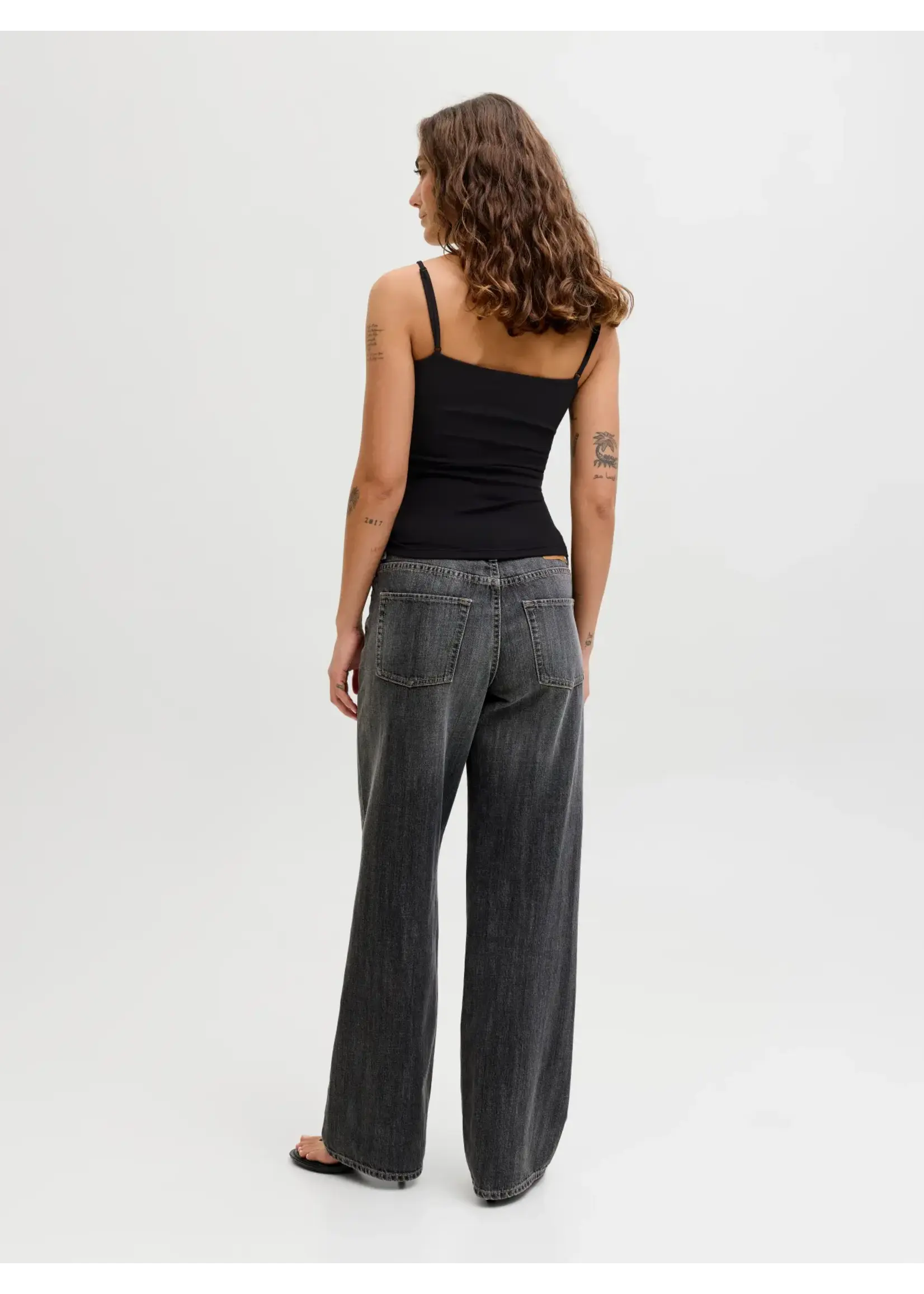 JJXX JXSANIA STR SINGLET TOP JRS BLACK