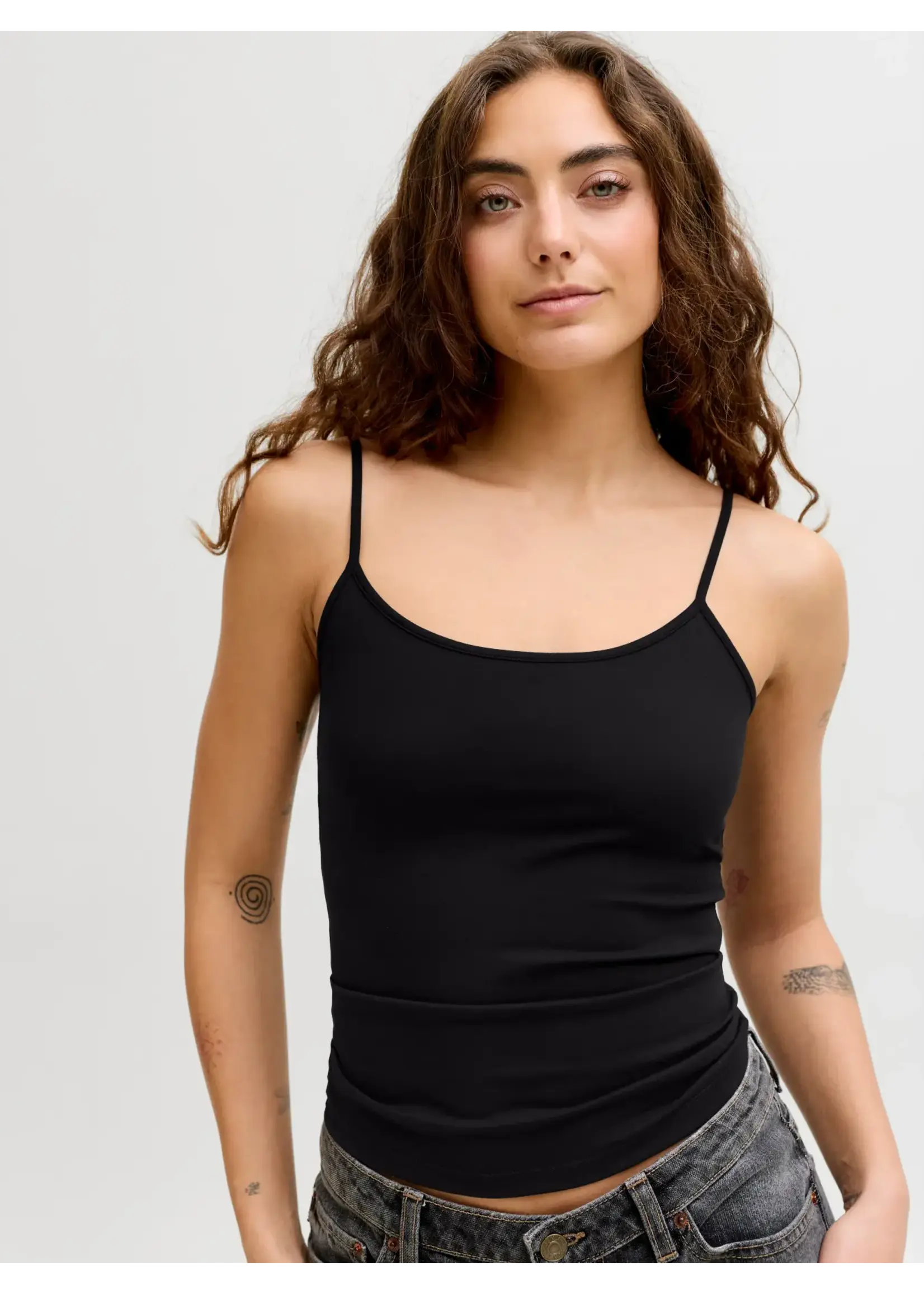 JJXX JXSANIA STR SINGLET TOP JRS BLACK