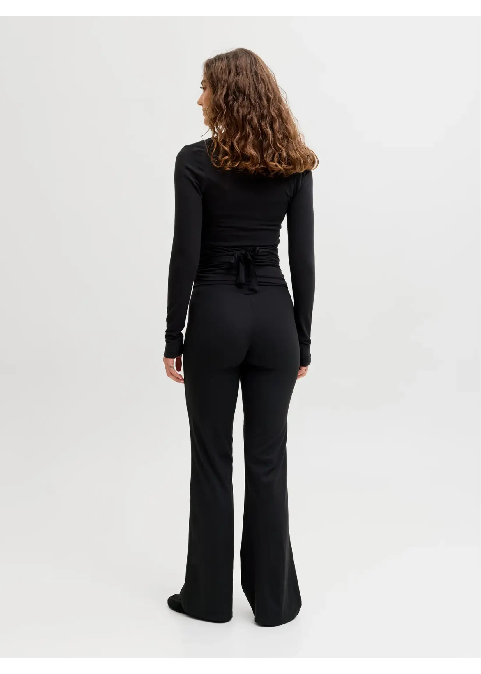 JJXX JXSANIA STR HW YOGA PANTS JRS BLACK