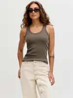 JJXX JXFRIDA SL U-NECK TOP JRS NOOS OATMEEL