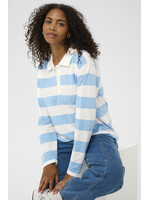 KAFFE KAmiala polo ls t-shirt chalk