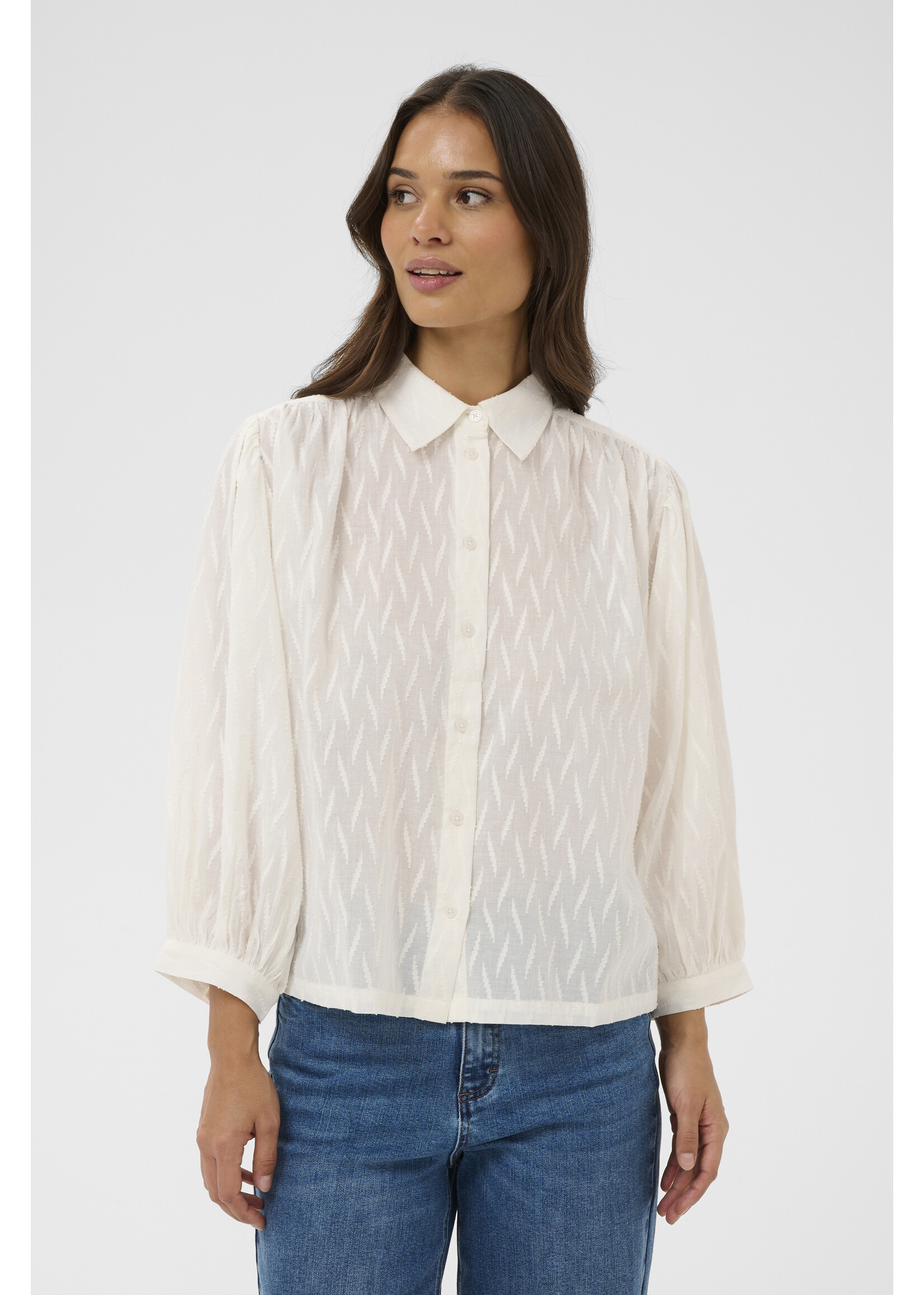 KAFFE KAgabriela shirt chalk