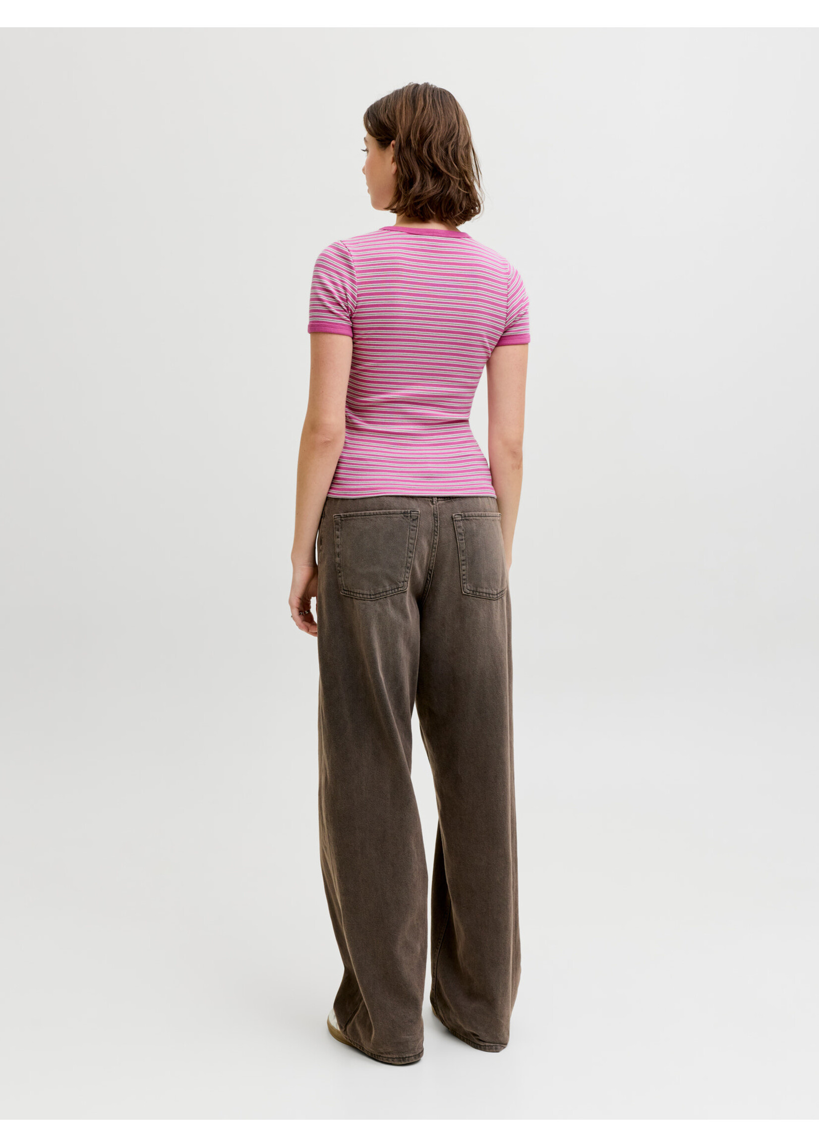 JJXX JXFRANKIE STR SS STRIPE TEE JRS FIJI FLOWER