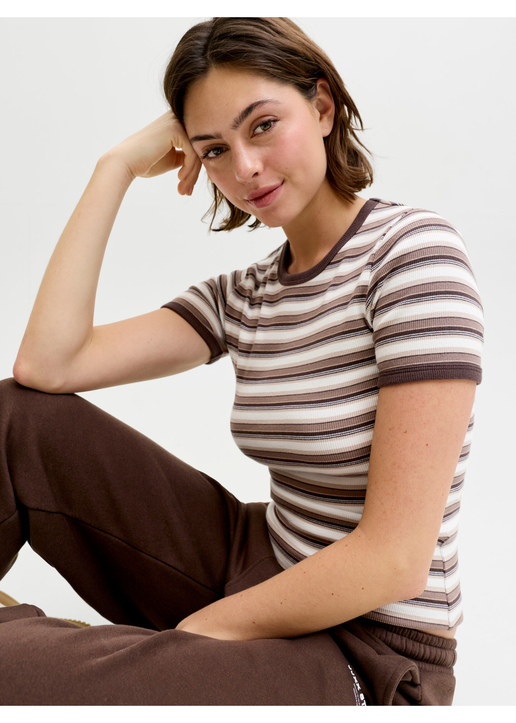 JJXX JXFRANKIE STR SS STRIPE TEE JRS VANILLA ICE