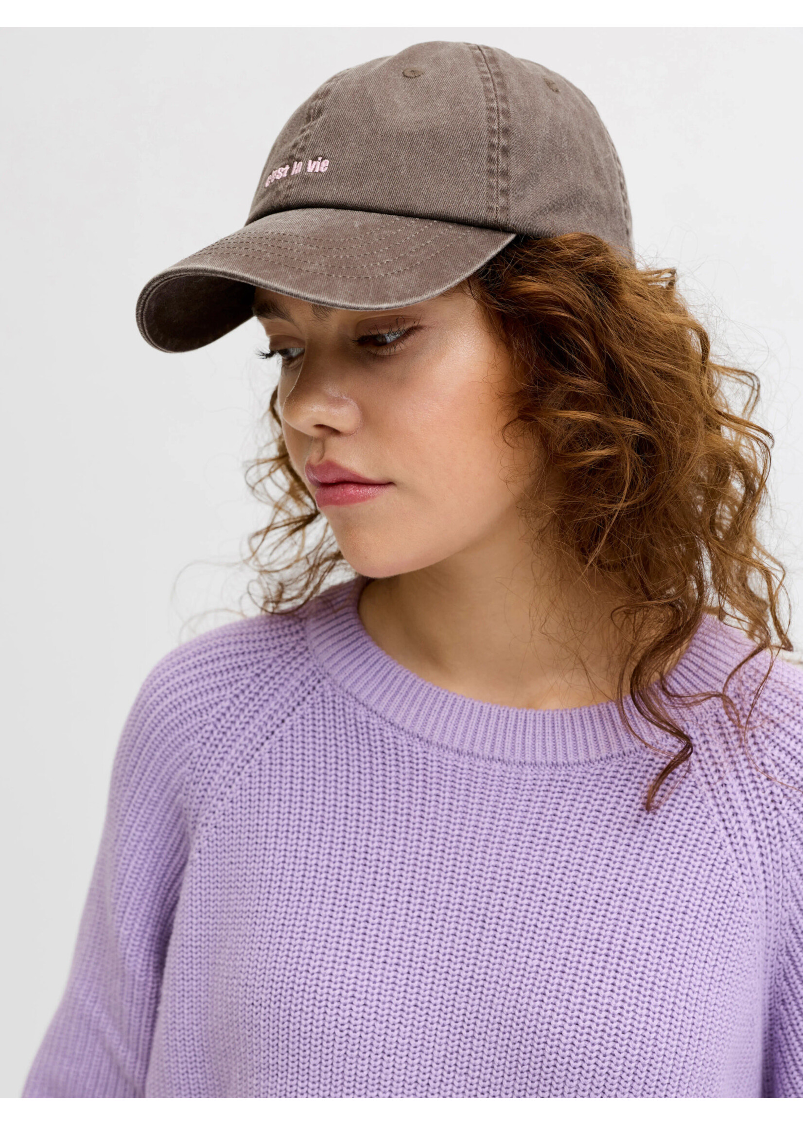 JJXX JXSUZANNE WASHED CAP 'C'EST LA VIE'