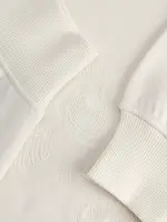 JJXX JXTHORA EMB LS CREW SWT WHITE