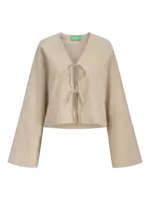 JJXX JXZOE SEERSUCKER LS TIE SHIRT WVN LN CORNSTALK