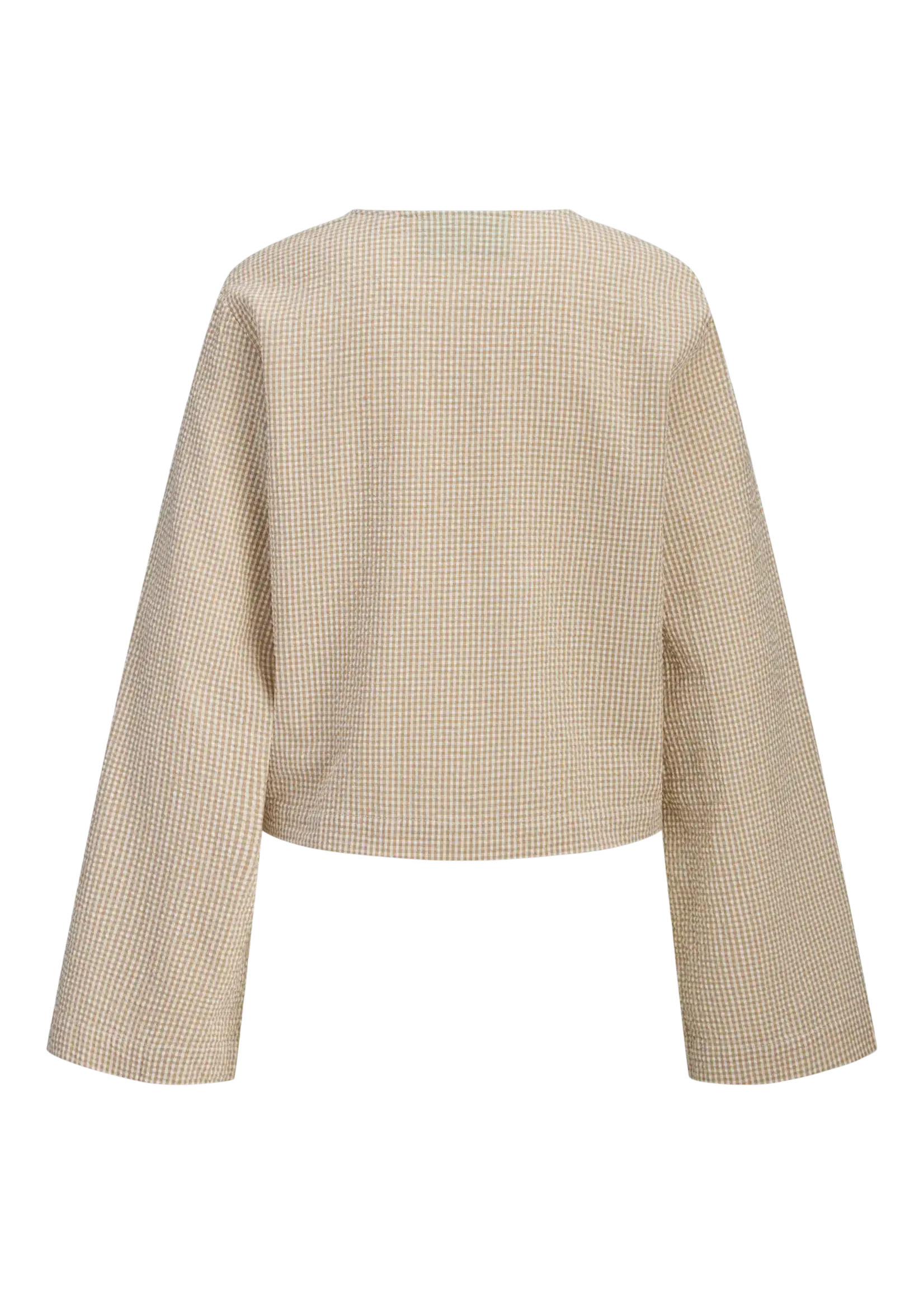 JJXX JXZOE SEERSUCKER LS TIE SHIRT WVN LN CORNSTALK