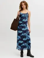 JJXX JXMINNA MESH SINGLET LONG DRESS WVN BLUR FLOWER