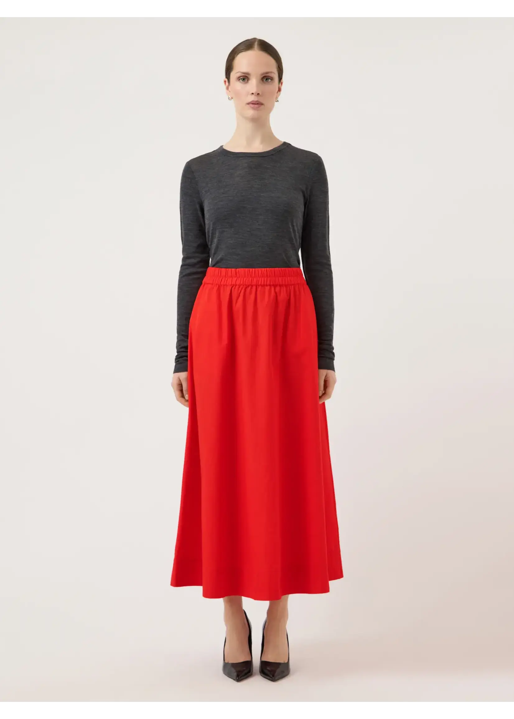 YAS YASCOLEA HW ANKLE SKIRT S.