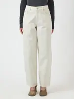 YAS YASLISA MW BARREL ANKLE JEANS WHITE