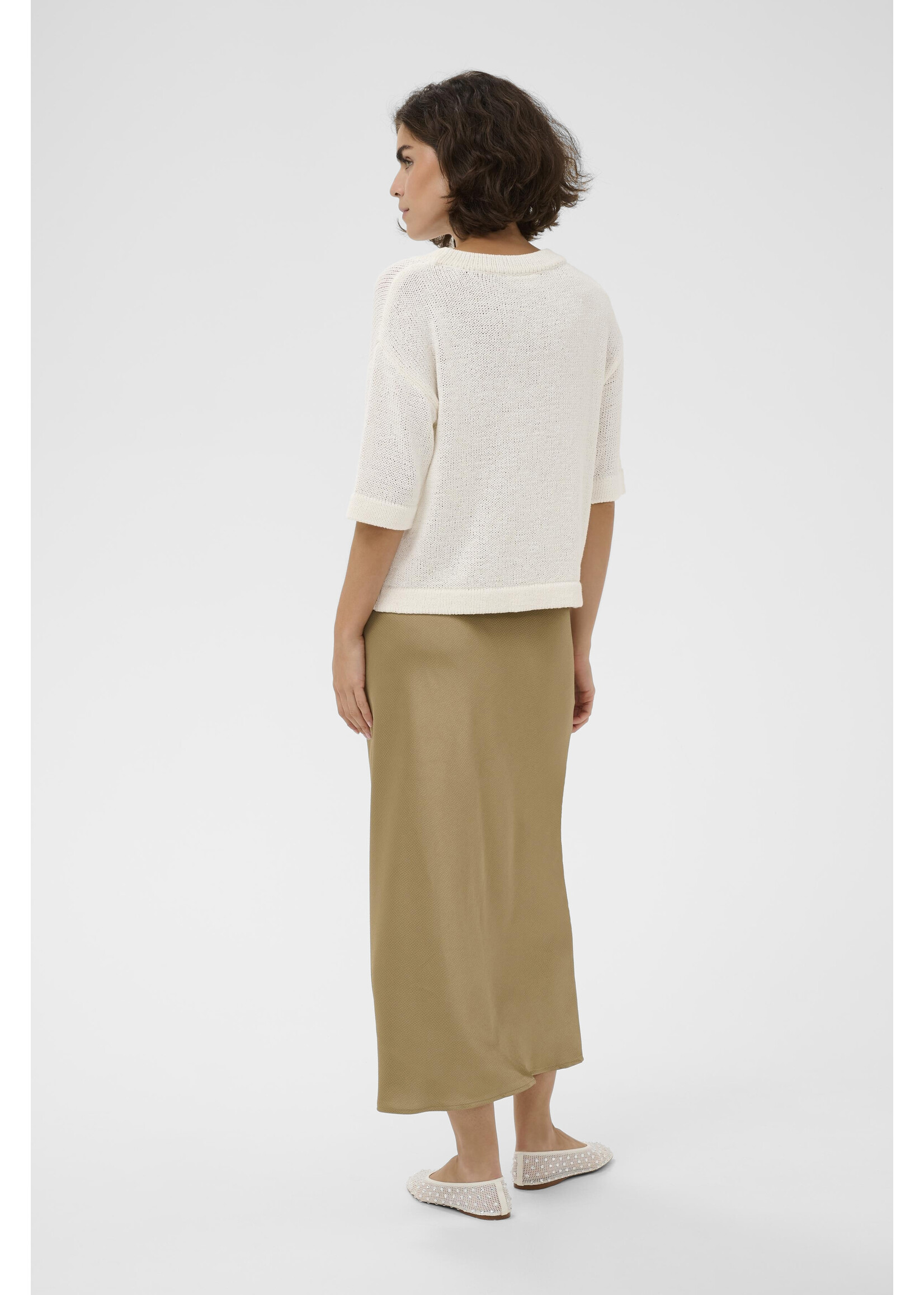 KAFFE KASEVITA PULLOVER CHALK WHITE