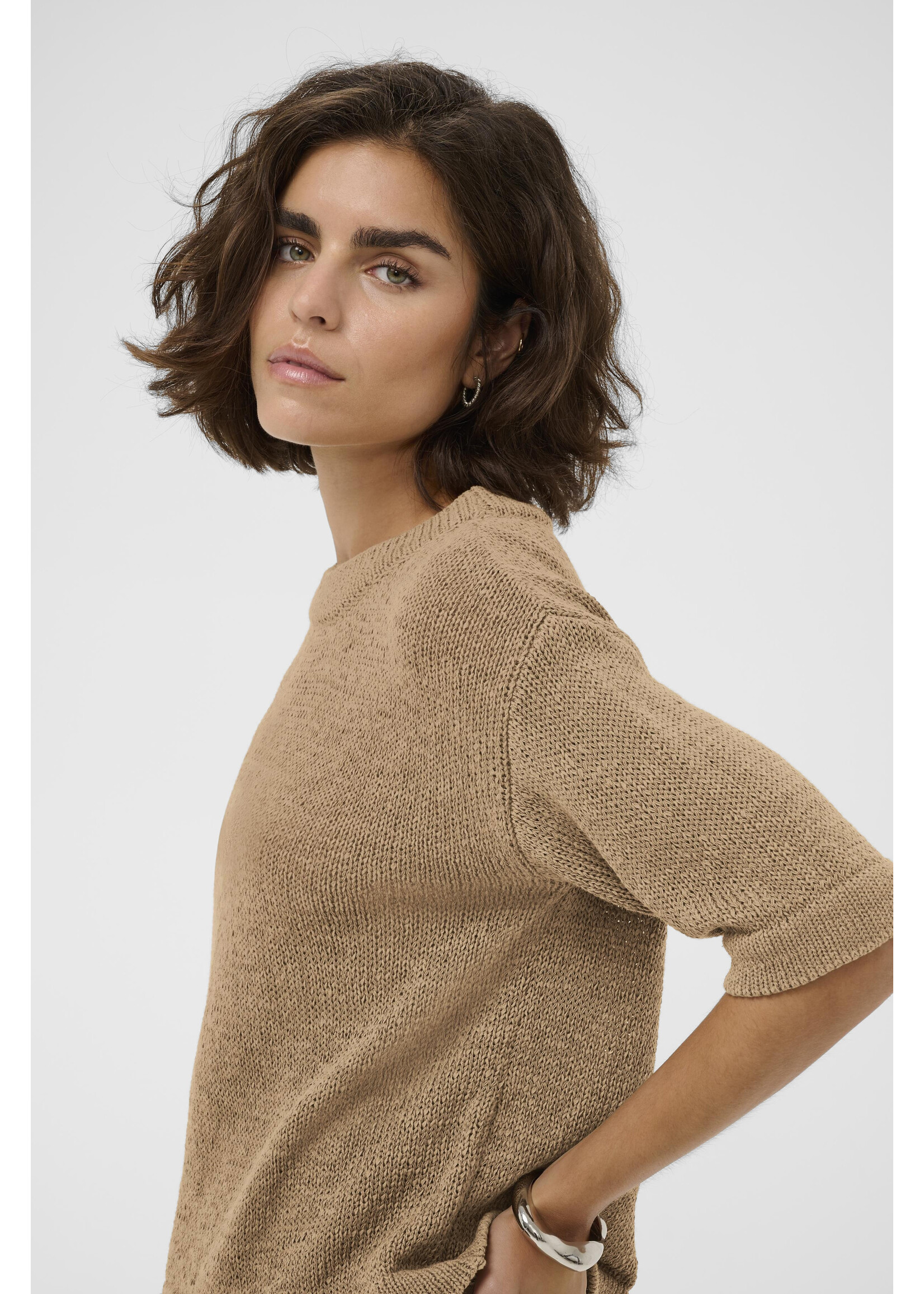 KAFFE KASEVITA PULLOVER PETRIFIED OAT
