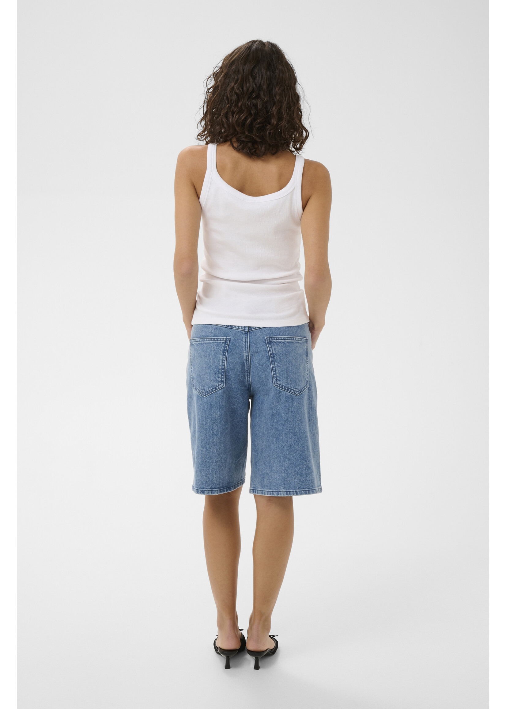 KAFFE CACARNA TANK TOP OPTICAL WHITE