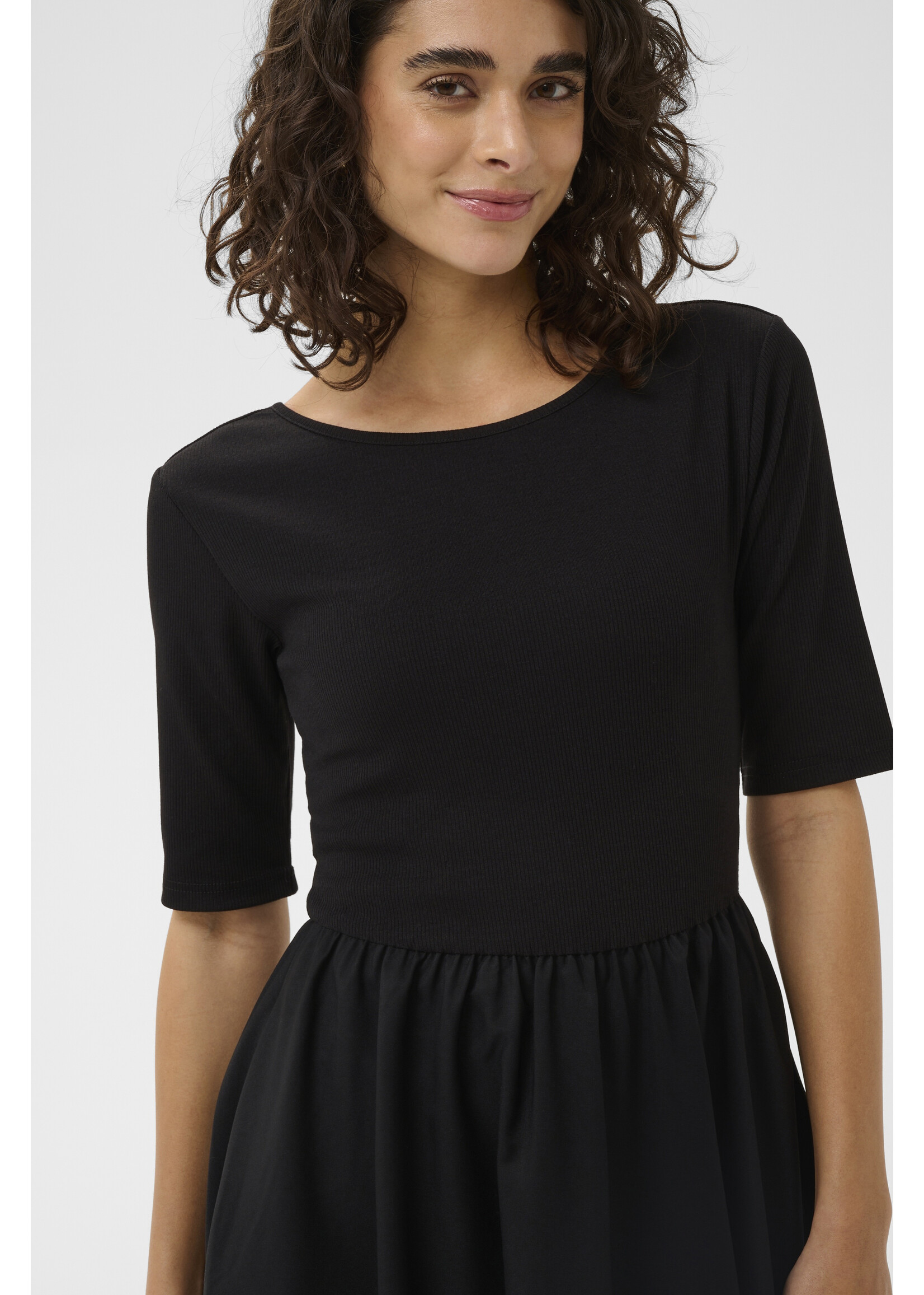 KAFFE KAKIRSTEN 1/2 SL DRESS