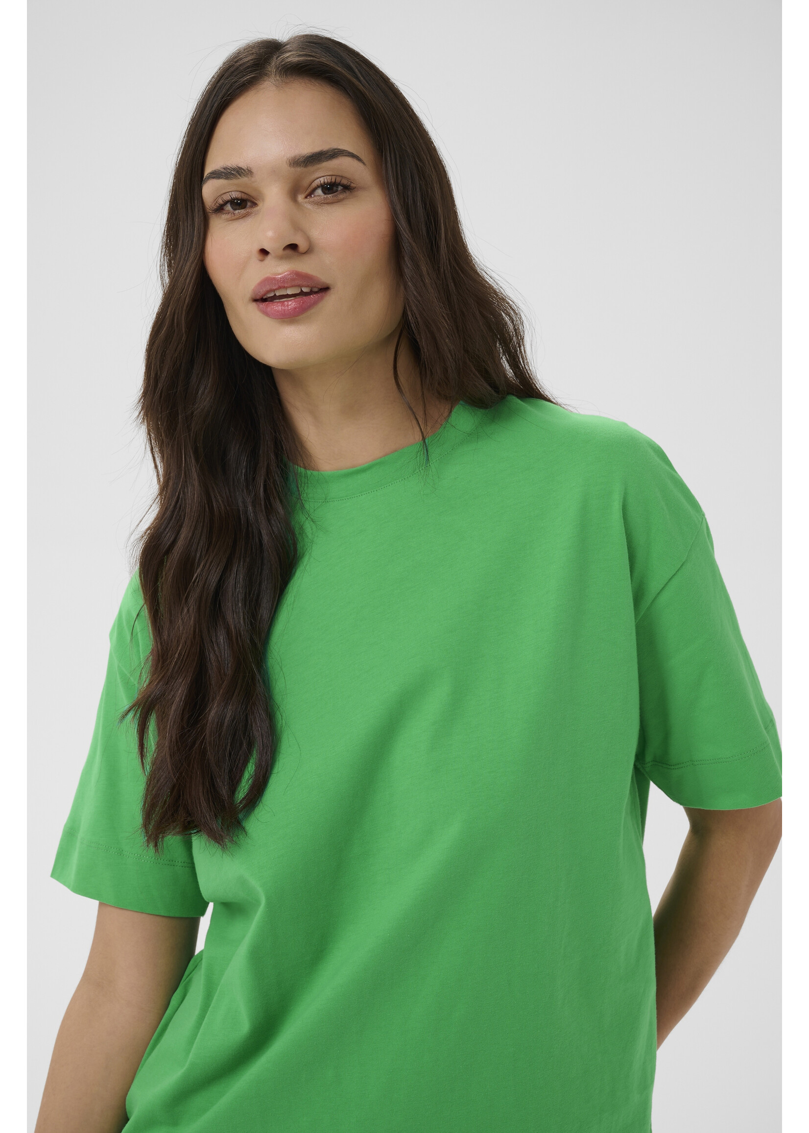 KAFFE KATOMINA T-SHIRT GREEN